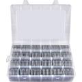 Fullcase 168 Pieces 46mm Coin Capsules with Foam Gasket and Plastic Storage Organizer Box 6 Sizes (20/25/27/30/38/46mm) Coins Collector Case Holder for Coin Collection Supplies