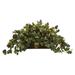 Nearly Natural Green 18 Plastic Grape Leaf Artificial Plant in Decorative Planter