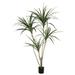 Vickerman 4.5 Potted Artificial Yellow Edge Green Yucca.