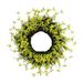 Northlight Forsythia and Grapevine Artificial Floral Wreath Yellow 24-Inch