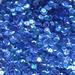 Sapphire Blue Cup Sequins 8mm Crystal Rainbow Iris Iridescent Made in USA