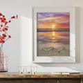 WEPRO Of Diamond Sea Hanging Paintings 5D Sunset Handmade Painting DIY Room Diamond Living Scenery Full Home DIY