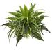 Nearly Natural 22in. Mixed Greens and Fern Artificial Bush Plant (Set of 3)