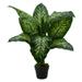 Northlight 36 Artificial Green and Ivory Variegated Leaf Dieffenbachia Potted Plant