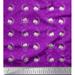 Soimoi Purple polyester Crepe Fabric Cat & Moon Star Printed Fabric 1 Yard 52 Inch Wide