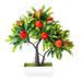 VERMON Artificial ornamental plant 1Pc Artificial Fruit Strawberry Tree Bonsai Home Office Garden Desk Party Decor