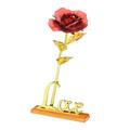 24k Gold Plated Rose With Love Holder Box Gift Valentine s Day Mother s Day Gift Flower Gold Dipped Rose