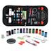 45-Piece Sewing Kit for Adults and Kids - Beginner Friendly Set w/ Multicolor Thread Needles Scissors Thimble and Clips - Everyday Emergency & Travel Sewing Kit