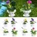 Cheers US 8Pcs/Set mall Artificial Plastic Plants Set Mini Artificial Succulent Plants in Melamine Planters Life-Like Small Potted Fake Plants for Desk Windows Bedroom Living Room Home Decor