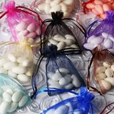 100PCS Organza Gift Bags for Jewelry Party Wedding Favor Premium Sheer Gift Drawstring Pouch Candy Bags 3x4 Inch