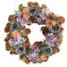 Nearly Natural Plastic All Occasion Rose Hydrangea Artificial Wreath 22 (Multicolor)