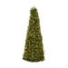 Nearly Natural 39 Boxwood Cone with Lights