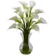 Nearly Natural Gala Calla Lily with Vase Arrangement