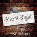 Silent Night Stencil by StudioR12 Elegant Christmas Word Art - Medium 15 x 4.5-inch Reusable Mylar Template Painting Chalk Mixed Media Use for Crafting DIY Home Decor - STCL1369_3