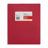 Staples 2-Pocket Portfolio with Fastener Red 55473
