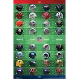 NFL - Helmets Laminated Poster Print (22 x 34)