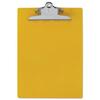 Saunders Recycled Plastic Clipboard with Ruler Edge 1 Clip Capacity Holds 8.5 x 11 Sheets Yellow