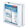 Freestand Easy Open Locking Slant-D Ring Binder 3 Rings 3 Capacity 11 X 8.5 White | Bundle of 2 Each