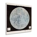 1966 Lunar Moon Map Poster - Lunar Map - Moon Poster Vintage Map with Data Table - Print of the Moon Wall Map - Lunar Poster - USAF Lunar Reference Mosaic