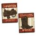 Millwood Pines Southwestern Wild West I and Wild West IV 2 Piece Textual Art Set