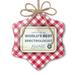 Christmas Ornament Worlds Best Spectrologist Certificate Award Red plaid Neonblond