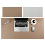 Wepro Mouse Pad Single Side Plus Velvet Large Desktop Office Leather Desk Mat