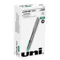 Uniball Vision Rollerball Pens Fine Point (0.7mm) Green Ink 12 Count