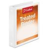 Cardinal Treated Binder ClearVue Locking Round Ring Binder 3 Rings 1.5 Capacity 11 x 8.5 White