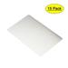 Uxcell 88x53x0.4mm Stainless Steel Blank Metal Card Brushed Silver Tone 15 Pack