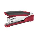 Bostitch InPower Spring-Powered Desktop Stapler with Antimicrobial Protection 28-Sheet Capacity Red/Silver
