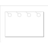 Blank Door Hangers (4.25 x 11 ) 4-UP on 11 x 17 White Cvr Paper - 100 Sheets