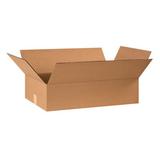 25-Pack 24x14x6 Flat Corrugated Shipping Boxes - ECT-32 Kraft Cartons