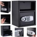 Costway Digital Safe Box Depository Drop Deposit Front Load Cash Vault Lock Home Jewelry