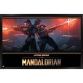 Star Wars: The Mandalorian Season 2 - Back to Back Wall Poster 22.375 x 34 Framed