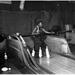 African American in boy at a bowling alley Poster Print (18 x 24)