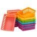 12 Pack Small Plastic Classroom Storage Bins for Organization School Supplies 6 Colors (6.1x4.8 in)