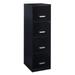 Space Solutions 18 Deep 4 Drawer Smart Letter Width Vertical File Cabinet Black