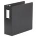 Deluxe Non-View D-Ring Binder With Label Holder 3 Rings 4 Capacity 11 X 8.5 Black | Bundle of 2 Each