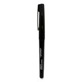 Porous Point Pen Stick Medium 0.7 Mm Black Ink Black Barrel Dozen | Bundle of 2 Dozen