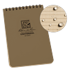 Rite in the Rain Weatherproof Top Spiral Notebook 4 x 6 Tan Cover Universal Pattern (No. 946T)