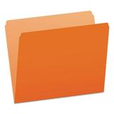 Pendaflex Colored File Folders Straight Tabs Letter Size Orange/Light Orange 100/Box