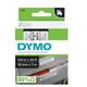 Dymo 45803 Black on White D1 Label Tape 0.75 Width x 23 ft Length - 1 Each - Polyester - Thermal Transfer - White