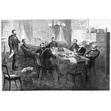 Ulysses S. Grant /N(1822-1885). 18Th President Of The United States. President Grant S Cabinet In Session. Engraving 1869. Poster Print by (18 x 24)