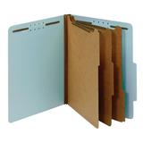 Office Depot Pressboard Classification Folders With Fasteners Letter Size 100% Recycled Light Blue pk Of 10 OD24094