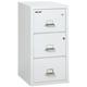Office Industrial Arctic White 3 Drawer Vertical Legal Size 31 D High Security UL Listed Keylock Safe-In-A-File W/ Combo Lock