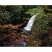 Posterazzi High Angle View of A Waterfall Glenoe Waterfall County Antrim Northern Ireland Poster Print by The Irish Image Collection - 32 x 24 - Large