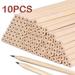 OBOSOE HB Pencils - 10 Natural Wood Hex Pencils With Harder Cubes For Writing Drawing Sketching School Office Home