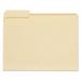 Universal Top Tab File Folders 1/3-Cut Tabs: Left Position Letter Size 0.75 Expansion Manila 100/Box (12121)