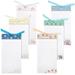 6-Pack Magnetic Notepads for Refrigerator - Floral Shopping List To-Do Memo Scratch Pads (4x8 In 60 Sheets Each)