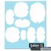 Cohas Elegant OXO POP Container White Matte Labels Fine Tip Black Marker 24 Labels